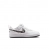 Nike Court Borough Low Recraft Ps Bianco Maculato - Sneakers Bambina