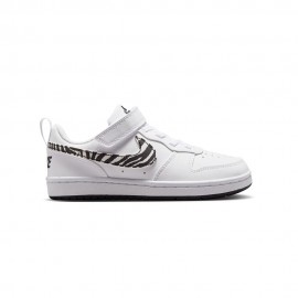 Nike Court Borough Low Recraft Ps Bianco Maculato - Sneakers Bambina