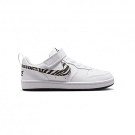 Nike Court Borough Low Recraft Ps Bianco Maculato - Sneakers Bambina