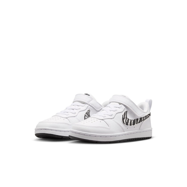 Nike Court Borough Low Recraft Ps Bianco Maculato - Sneakers Bambina