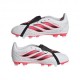 ADIDAS Predator Club Ft Fg Mg Bianco Rosso - Scarpe Da Calcio Bambino