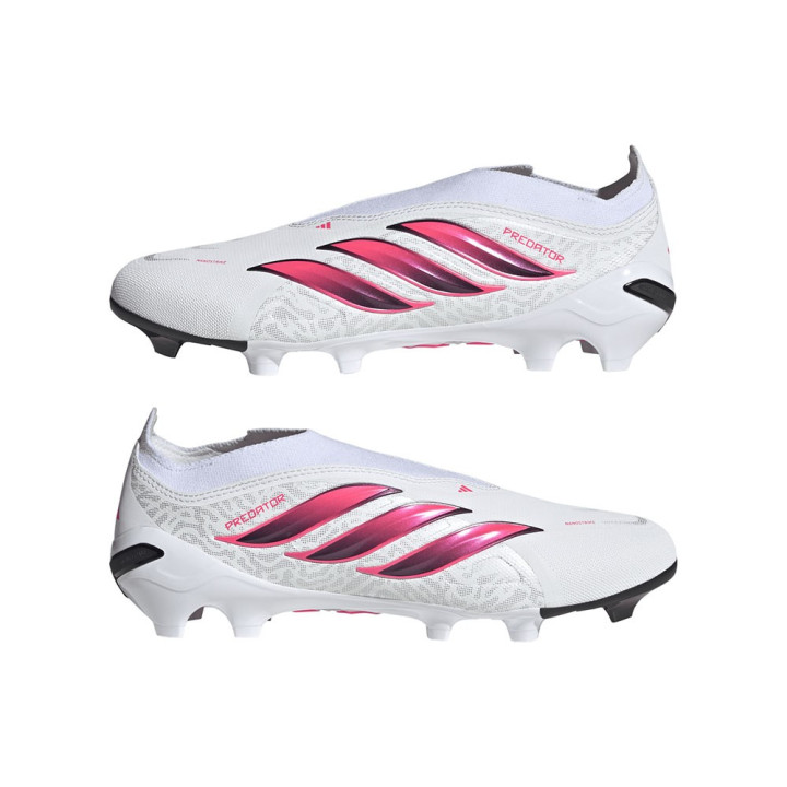 ADIDAS Predator League Ll Fg Bianco Rosso - Scarpe Da Calcio Uomo