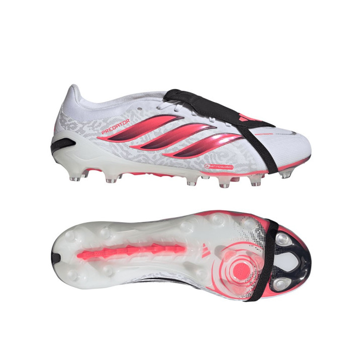 ADIDAS Predator Pro Ft Ag Bianco Rosso - Scarpe Da Calcio Uomo
