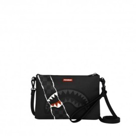 Sprayground Borsa Clutch Rip Revealing Check Nero