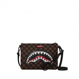 Sprayground Borsa Clutch Sharks In Paris Brown
