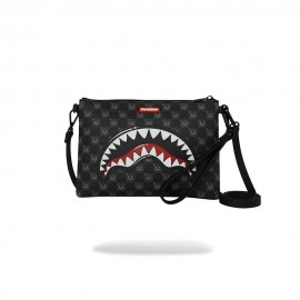 Sprayground Borsa Clutch Sharks In Paris Nero
