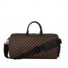 Sprayground Borsa Duffle Sharks In Paris Bubble Check Brown