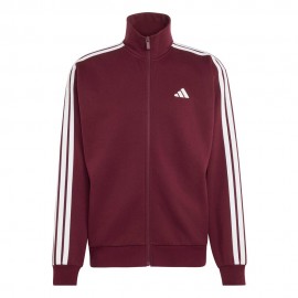 ADIDAS Tuta Sportiva Full Zip Tristripe Bordeaux Uomo