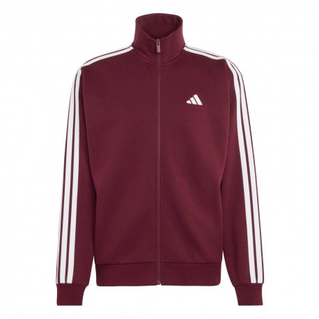 ADIDAS Tuta Sportiva Full Zip Tristripe Bordeaux Uomo