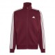 ADIDAS Tuta Sportiva Full Zip Tristripe Bordeaux Uomo