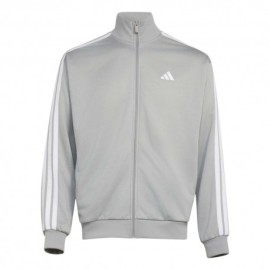 ADIDAS Tuta Sportiva Full Zip Tristripe Grigio Uomo