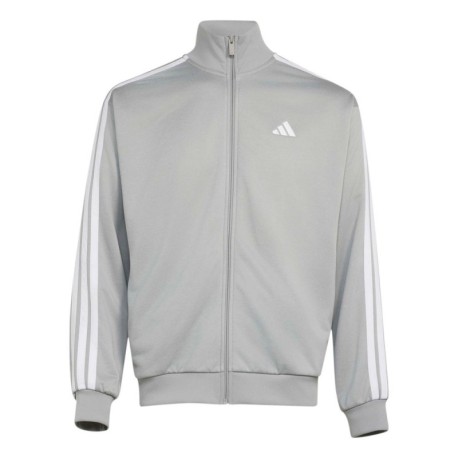 ADIDAS Tuta Sportiva Full Zip Tristripe Grigio Uomo