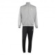 ADIDAS Tuta Sportiva Full Zip Tristripe Grigio Uomo