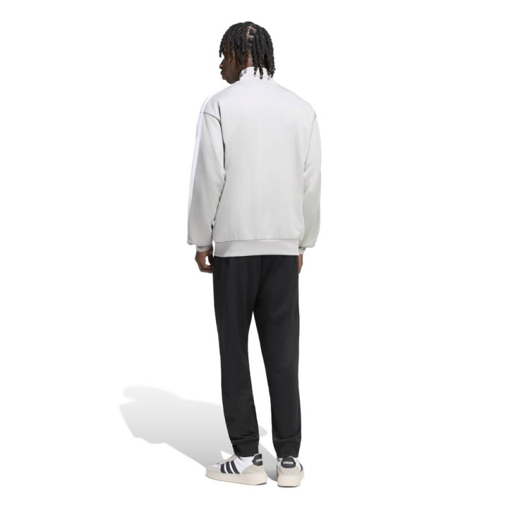 ADIDAS Tuta Sportiva Full Zip Tristripe Grigio Uomo