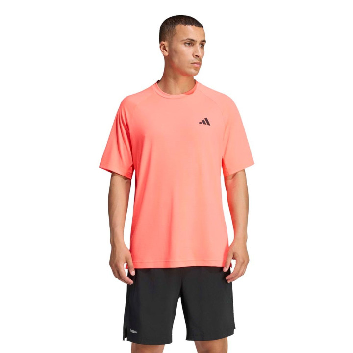 ADIDAS Maglietta Palestra Logo Piccolo Fuxia Uomo