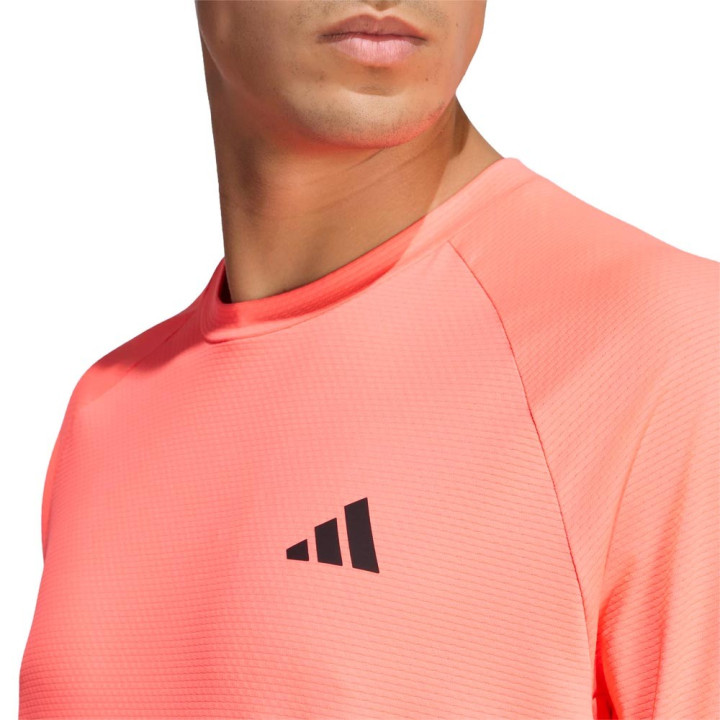 ADIDAS Maglietta Palestra Logo Piccolo Fuxia Uomo