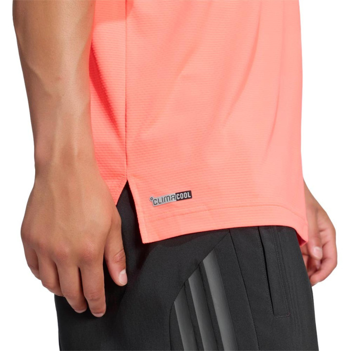 ADIDAS Maglietta Palestra Logo Piccolo Fuxia Uomo