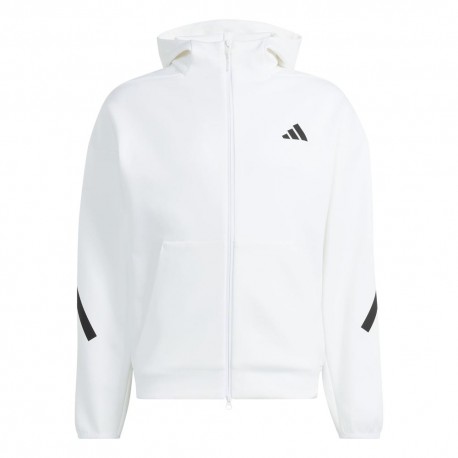 ADIDAS Z.N.E Felpa Palestra Full Zip Bianco Uomo