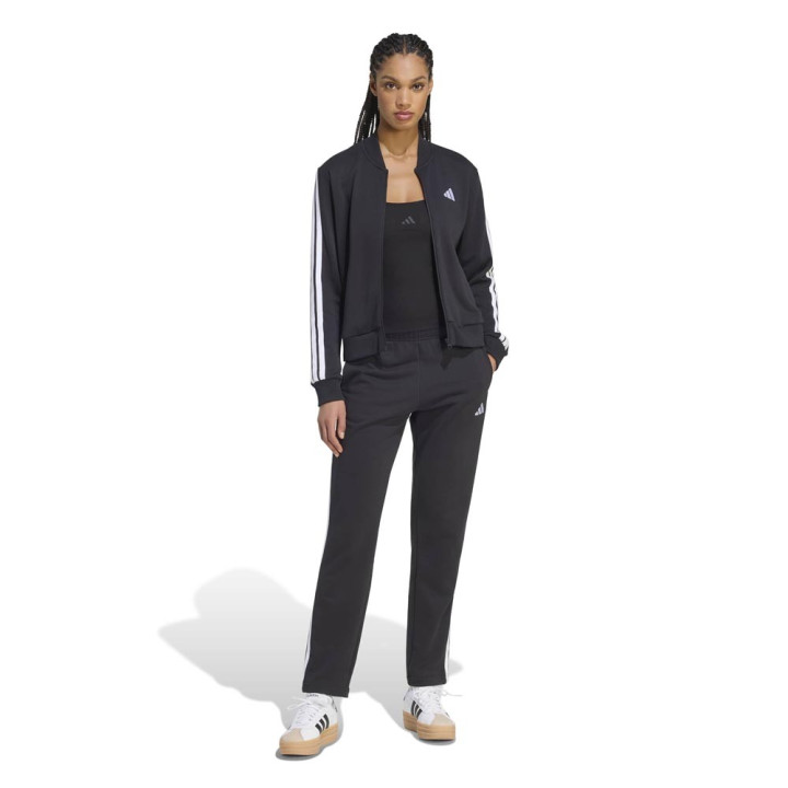 ADIDAS Tuta Sportiva Full Zip Triband Nero Donna