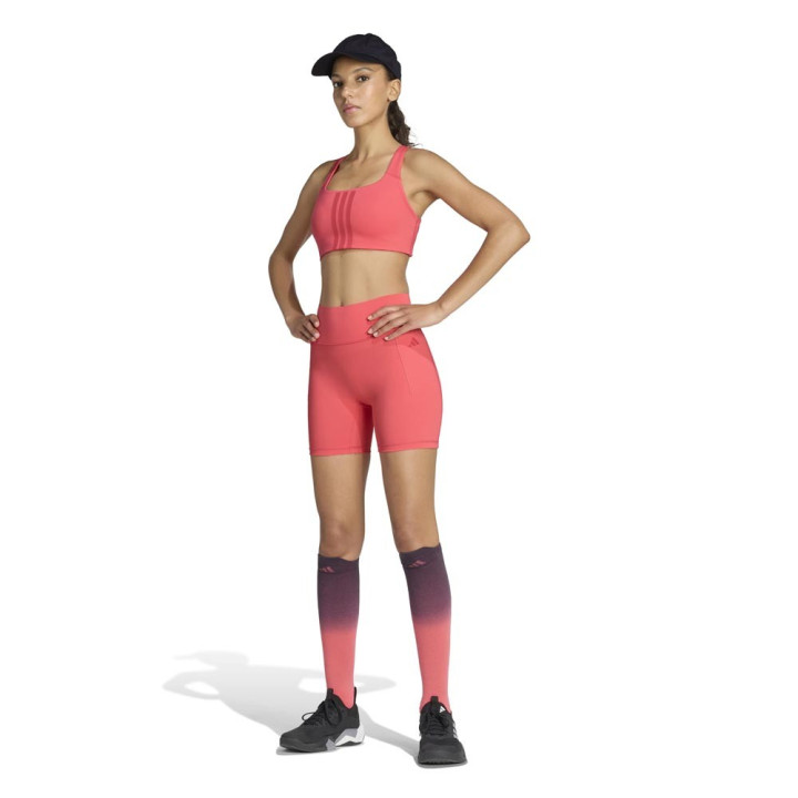 ADIDAS Optime Shorts Sportivi Power Fuxia Donna