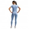 Nike Pro Seamless Leggings Palestra Tight Azzurro Donna