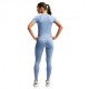 Nike Pro Seamless Maglietta Palestra Azzurro Donna