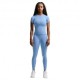 Nike Universa Maglietta Palestra Azzurro Donna