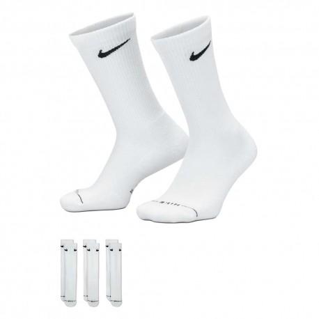 Nike Calza Tris Pack Everyday Elevated Bianco Donna M