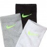 Nike Calza Tris Pack Everyday Elevated Multi Uomo