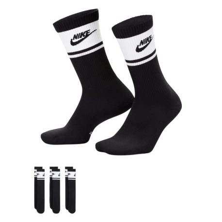 Nike Calza Eleveted Tris Pack Fascia Nero Uomo