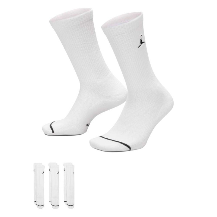 Nike Calza Tris Pack Jordan Everyday Bianco Uomo