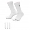 Nike Calza Tris Pack Jordan Everyday Bianco Uomo