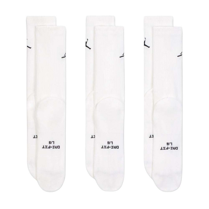 Nike Calza Tris Pack Jordan Everyday Bianco Uomo