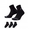 Nike Calza Tris Pack Quarter Nero Uomo