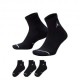 Nike Calza Tris Pack Quarter Nero Uomo