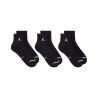 Nike Calza Tris Pack Quarter Nero Uomo