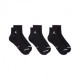 Nike Calza Tris Pack Quarter Nero Uomo