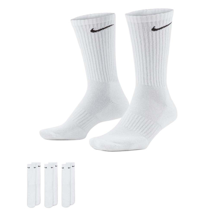 Nike Calza Tris Pack Everyday Cushioned Bianco Uomo