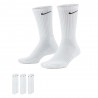 Nike Calza Tris Pack Everyday Cushioned Bianco Uomo