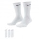 Nike Calza Tris Pack Everyday Cushioned Bianco Uomo