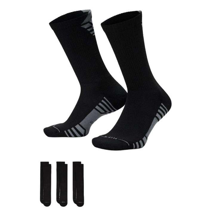 Nike Calza Train 3 Pack Everyday Elevated Sport Nero Uomo