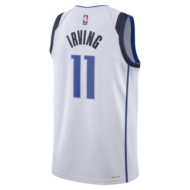 Nike Canotta Basket Nba Mavericks Irving Bianco Nero Uomo