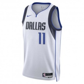 Nike Canotta Basket Nba Mavericks Irving Bianco Nero Uomo