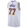 Nike Canotta Basket Nba Lakers Doncic Bianco Viola Uomo