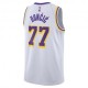 Nike Canotta Basket Nba Lakers Doncic Bianco Viola Uomo