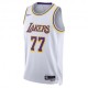 Nike Canotta Basket Nba Lakers Doncic Bianco Viola Uomo