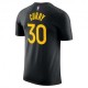 Nike Maglia Basket Nba Warrios Curry Nero Giallo Uomo