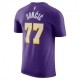 Nike Maglia Basket Nba Lakers Doncic Viola Giallo Uomo