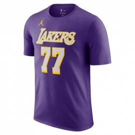 Nike Maglia Basket Nba Lakers Doncic Viola Giallo Uomo