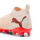 Puma Future 9 Match Fg Ag Bianco Rosso - Scarpe Da Calcio Bambino